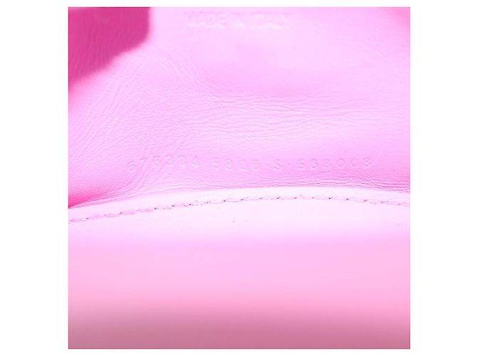 Balenciaga Borsa a mano Hour Glass in lana 2way rosa Auth KD374 - vista 12
