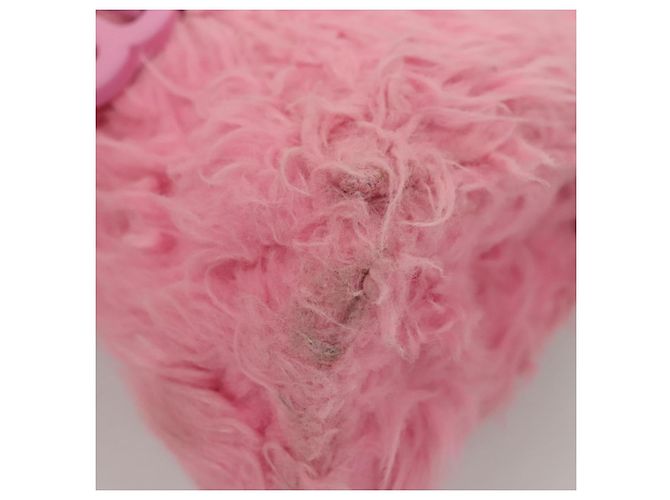 Balenciaga Borsa a mano Hour Glass in lana 2way rosa Auth KD374 - vista 14