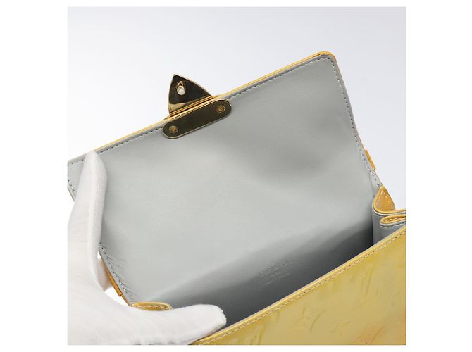 LOUIS VUITTON Monogram Vernis Borsa a Mano Spring Street Grigio M91029 LV Auth ep8537 - vista 10