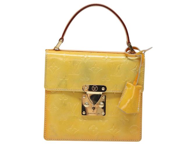 LOUIS VUITTON Monogram Vernis Borsa a Mano Spring Street Grigio M91029 LV Auth ep8537 - vista 13