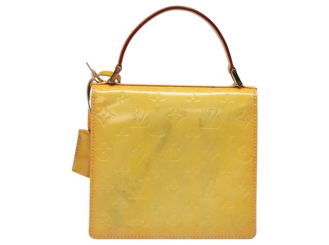 LOUIS VUITTON Monogram Vernis Borsa a Mano Spring Street Grigio M91029 LV Auth ep8537 - vista 2