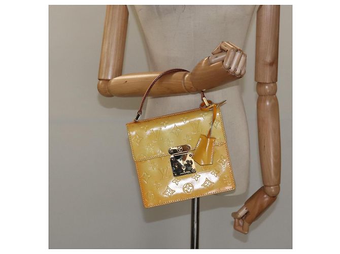 LOUIS VUITTON Monogram Vernis Borsa a Mano Spring Street Grigio M91029 LV Auth ep8537 - vista 22