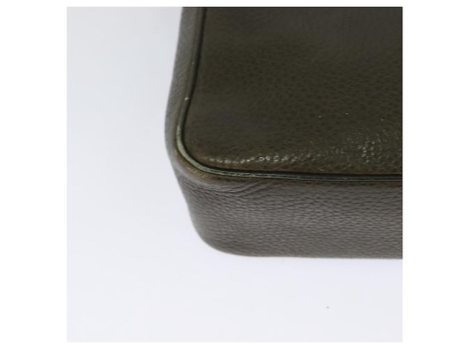 Céline Borsa a Spalla CELINE in Pelle Khaki Oro Auth KD335 D'oro Cachi - vista 16