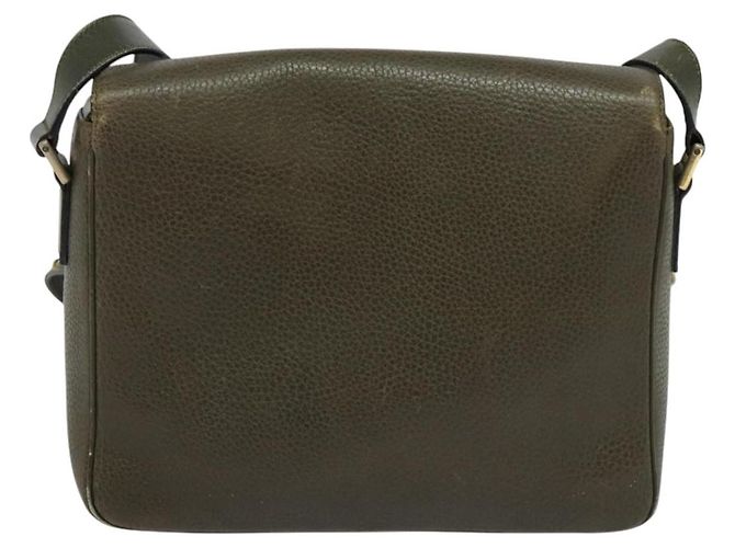 Céline Borsa a Spalla CELINE in Pelle Khaki Oro Auth KD335 D'oro Cachi - vista 2