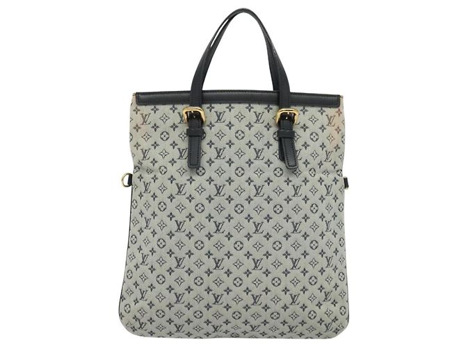 LOUIS VUITTON Borsa Tote Mini Franoise Monogramma 2way Blu M92208 LV Auth KD446 - vista 13