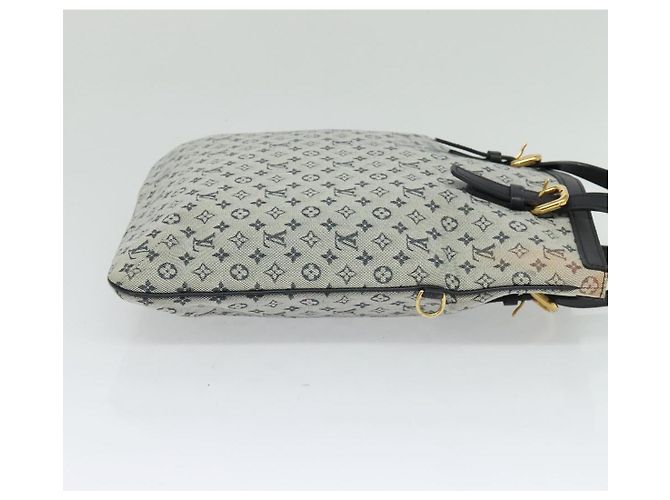 LOUIS VUITTON Borsa Tote Mini Franoise Monogramma 2way Blu M92208 LV Auth KD446 - vista 4