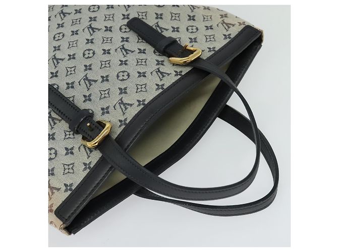 LOUIS VUITTON Borsa Tote Mini Franoise Monogramma 2way Blu M92208 LV Auth KD446 - vista 6