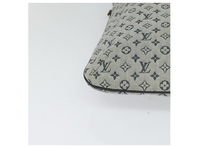 LOUIS VUITTON Borsa Tote Mini Franoise Monogramma 2way Blu M92208 LV Auth KD446 - vista 9