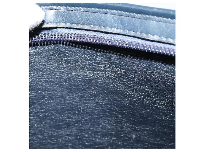 Borsa a spalla in tela Trotter Christian Dior blu navy oro Auth BD1501 D'oro - vista 11