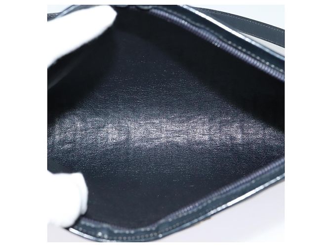 Borsa a spalla in tela Trotter Christian Dior blu navy oro Auth BD1501 D'oro - vista 12