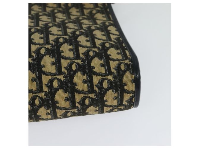 Borsa a spalla in tela Trotter Christian Dior blu navy oro Auth BD1501 D'oro - vista 16