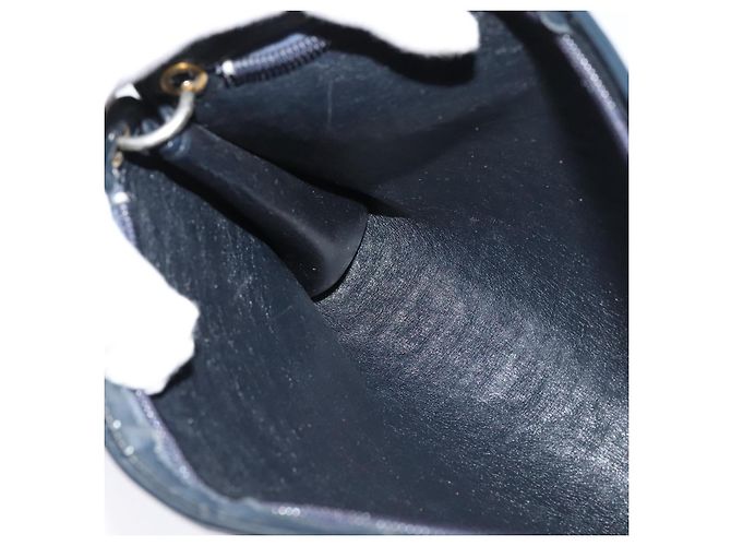 Borsa a spalla in tela Trotter Christian Dior blu navy oro Auth BD1501 D'oro - vista 18