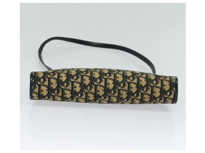 Borsa a spalla in tela Trotter Christian Dior blu navy oro Auth BD1501 D'oro - vista 5