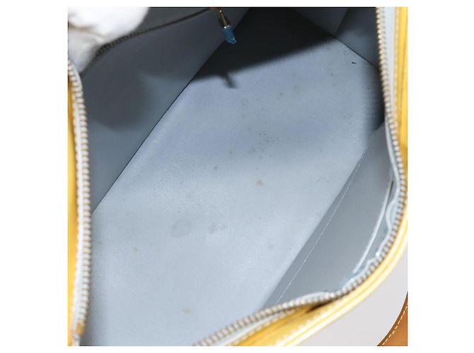 LOUIS VUITTON Monogram Vernis Borsa a Mano Houston Grigia M91053 LV Auth MX102 Grigio - vista 11