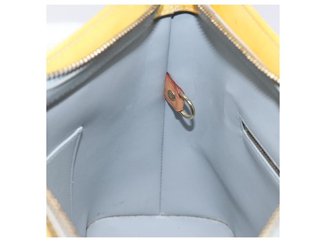 LOUIS VUITTON Monogram Vernis Borsa a Mano Houston Grigia M91053 LV Auth MX102 Grigio - vista 21