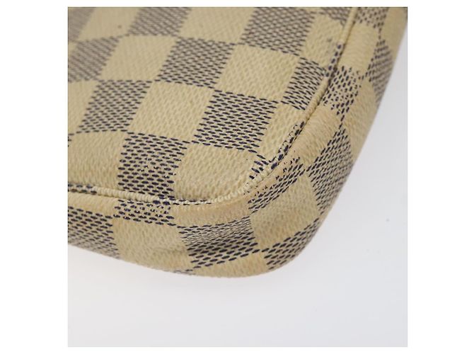 LOUIS VUITTON Mini Pochette Accessoires Damier Azur Pouch N63005 Auth BD1591 - vista 16