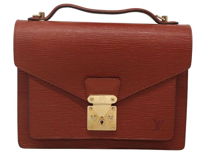 LOUIS VUITTON Epi Monceau 28 Borsa a Mano Marrone M52123 LV Auth ep8444 - vista 13