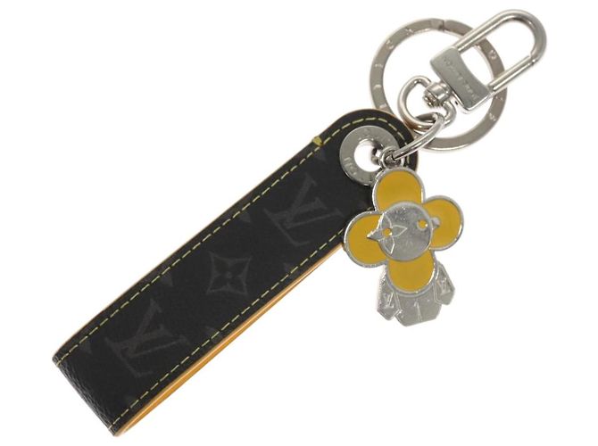 LOUIS VUITTON Monogram Eclipse Vivienne Charm Nero M01469 LV Auth 116995 - vista 2