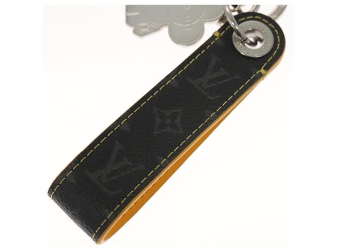 LOUIS VUITTON Monogram Eclipse Vivienne Charm Nero M01469 LV Auth 116995 - vista 4