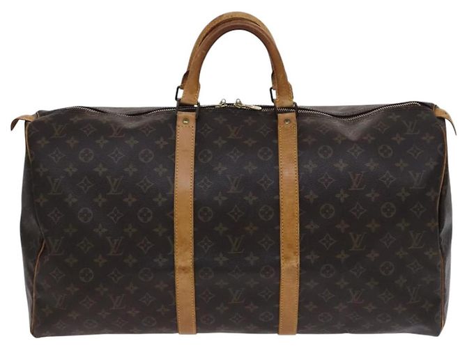 LOUIS VUITTON Monogram Keepall 55 Borsa Boston M41424 LV Auth BD1144 Monogramma - vista 13