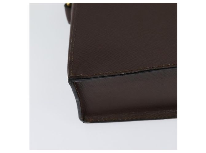 Céline Borsa a Spalla CELINE in Pelle Marrone Dorata Auth KD269 D'oro - vista 15