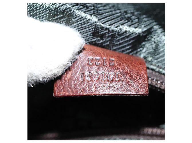 Borsa a Spalla GUCCI in Tela Khaki Auth hk2330 Cachi - vista 12