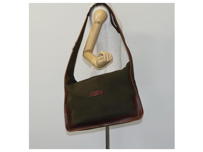 Borsa a Spalla GUCCI in Tela Khaki Auth hk2330 Cachi - vista 24