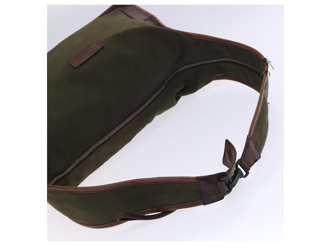 Borsa a Spalla GUCCI in Tela Khaki Auth hk2330 Cachi - vista 7