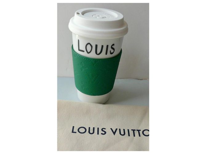 LOUIS VUITTON Porcelain Cup Mug new / Louis Cup White - view 3