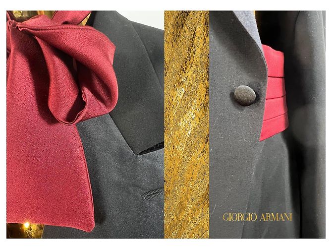 Grand Soiré Smocking (TUXEDO) di Giorgio Armani Nero - vista 10