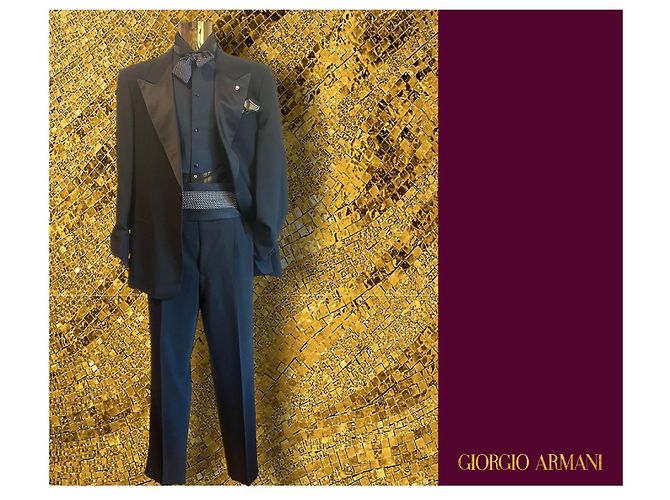 Grand Soiré Smocking (TUXEDO) di Giorgio Armani Nero - vista 4