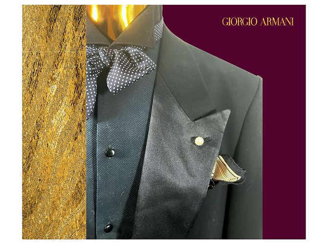 Grand Soiré Smocking (TUXEDO) di Giorgio Armani Nero - vista 5