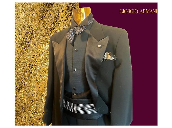 Grand Soiré Smocking (TUXEDO) di Giorgio Armani Nero - vista 6