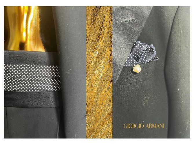 Grand Soiré Smocking (TUXEDO) di Giorgio Armani Nero - vista 8