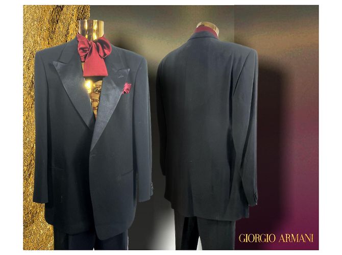 Grand Soiré Smocking (TUXEDO) di Giorgio Armani Nero - vista 9