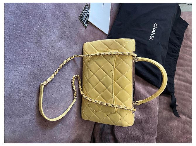 Chanel Trendy CC Borsa a Mano - Limone Giallo - vista 11