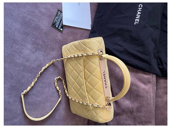 Chanel Trendy CC Borsa a Mano - Limone Giallo - vista 12