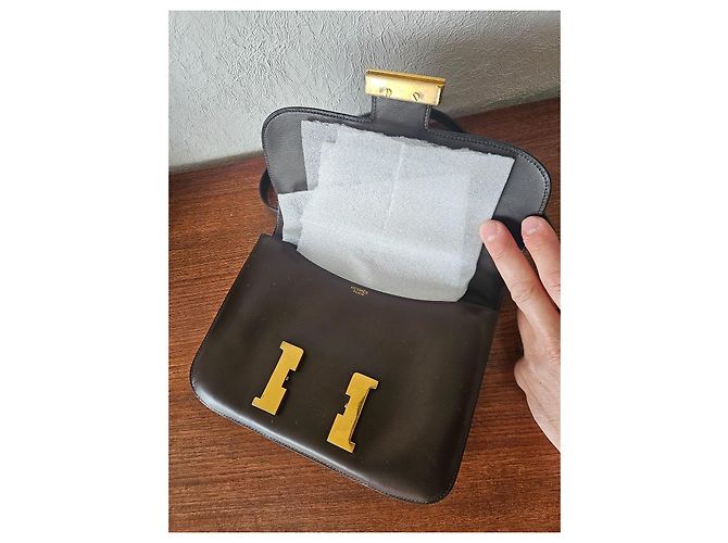 Hermès HERMES CONSTANCE 23 CM VINTAGE TASCHEN Dunkelbraun - Ansicht 13