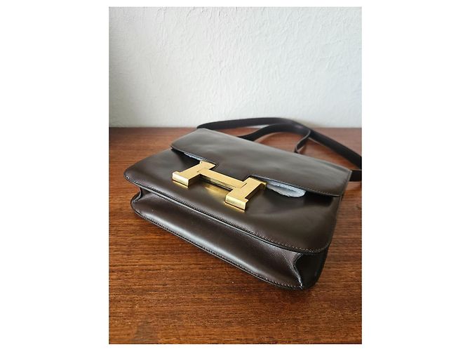 Hermès HERMES CONSTANCE 23 CM VINTAGE TASCHEN Dunkelbraun - Ansicht 15
