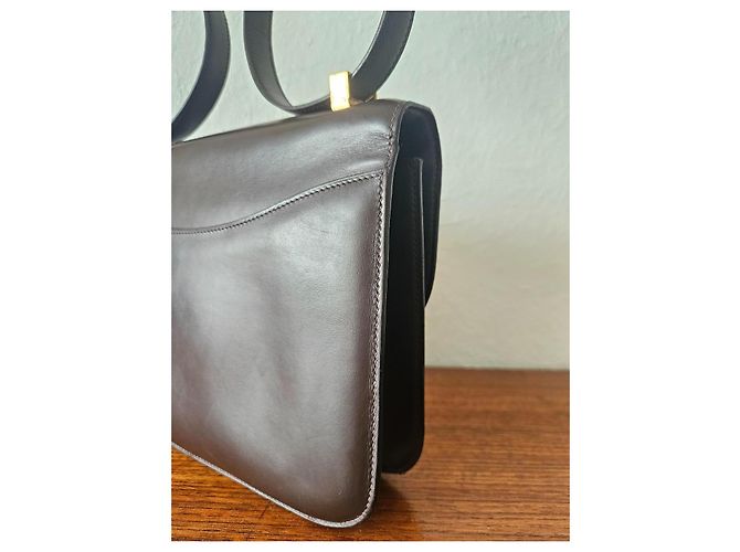 Hermès HERMES CONSTANCE 23 CM VINTAGE TASCHEN Dunkelbraun - Ansicht 18