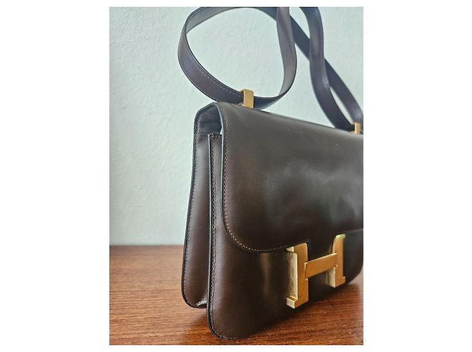 Hermès HERMES CONSTANCE 23 CM VINTAGE TASCHEN Dunkelbraun - Ansicht 20