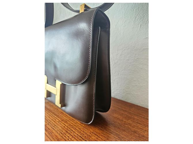 Hermès HERMES CONSTANCE 23 CM VINTAGE TASCHEN Dunkelbraun - Ansicht 21