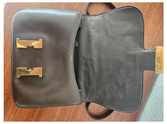 Hermès HERMES CONSTANCE 23 CM VINTAGE TASCHEN Dunkelbraun - Ansicht 7