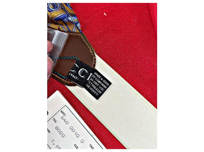 Bretelle in seta Horsebit Gucci Tom Ford autentiche Giallo - vista 11