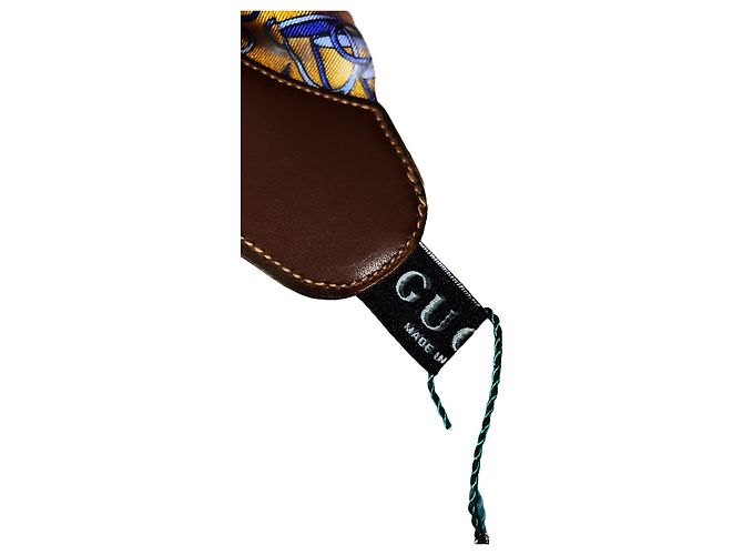 Bretelle in seta Horsebit Gucci Tom Ford autentiche Giallo - vista 15