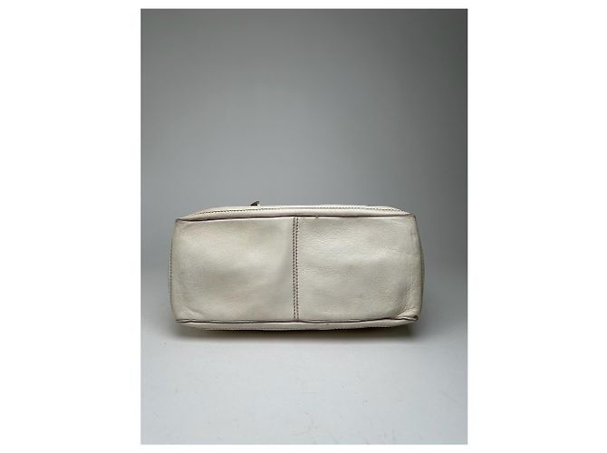 Céline Vintage Celine Paris Leder Tasche weiß - Ansicht 9