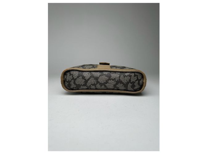 Vintage Yves Saint Laurent Leder Schultertasche Grau - Ansicht 3
