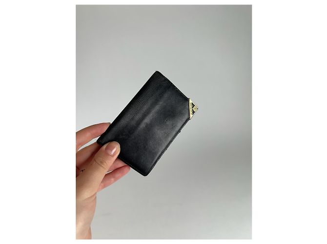 Vintage Givenchy Lederkartenhalter schwarz - Ansicht 6