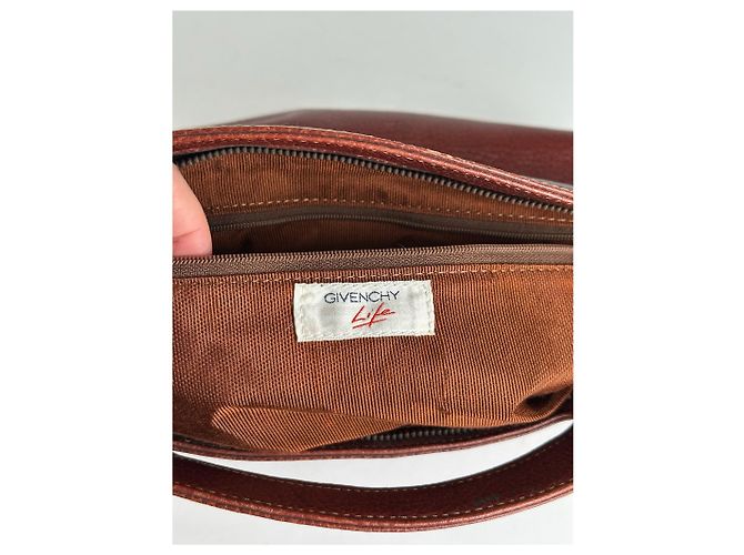Vintage Givenchy Ledertasche braun - Ansicht 2
