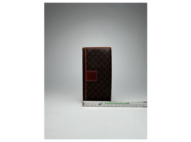 Céline Vintage Celine monogram Leather Wallet Brown - view 10